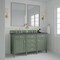 James Martin Vanities Brittany 60in Double Vanity, Smokey Celadon w/ 3 CM Charcoal Soapstone Top 650-V60D-SC-3CSP - alternate 5
